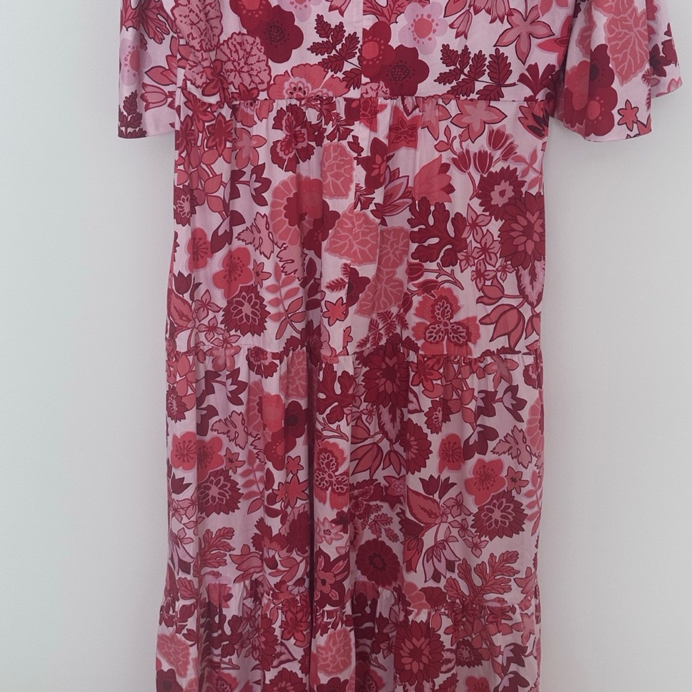 Tuckernuck Red and White Tiered Maxi Sundress - Picture 10 of 13
